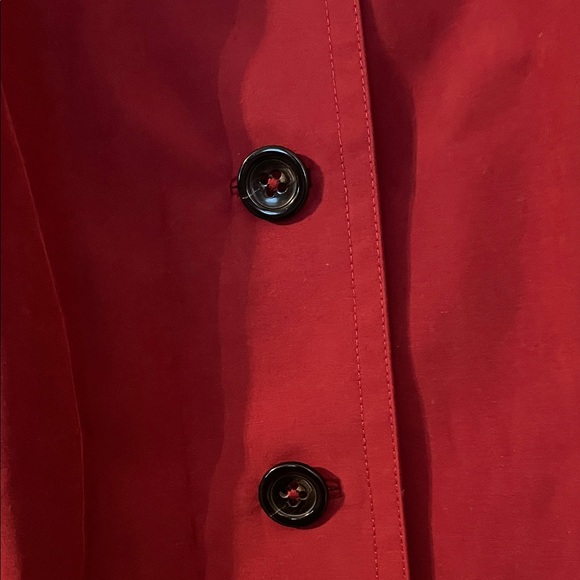 Brooks Brothers Women's Deep Red Trench Coat - Picture 5 of 10